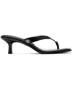 Sam Edelman 55Mm Dollie Leather Heeled Sandals - Black