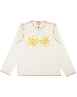 Opening Ceremony Flower-Print Long-Sleeve T-Shirt - White