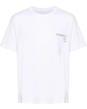 3.PARADIS X Edgar Plans Cotton T-Shirt - White