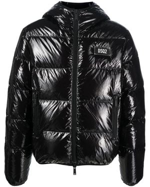 DSquared² Hooded Puffer Jacket - Black