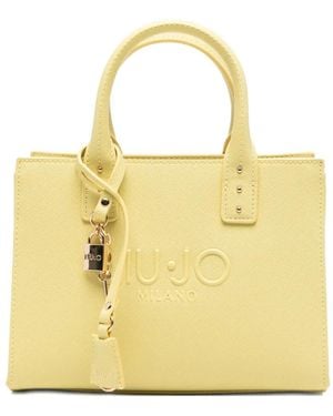 Liu Jo Petit Sac À Main À Logo Embossé - Yellow