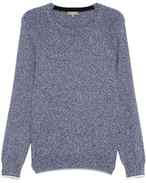N.Peal Cashmere Marl Sweatshirt - Blue