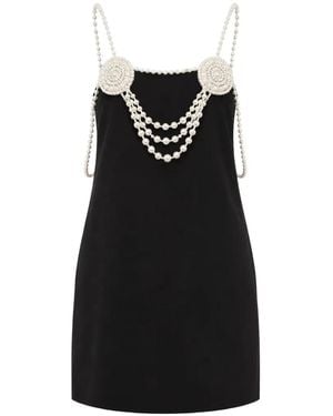 DSquared² Bead-Embellished Sleeveless Mini Dress - Black