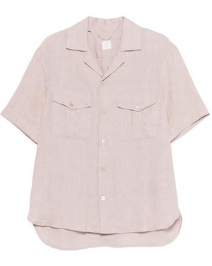 Eleventy Linen Pocket Shirt - Pink