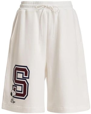 Essentiel Antwerp Peanuts Snoopy Patch Shorts - White