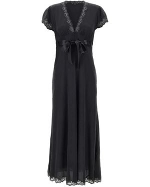 RIXO London Marlice Lace-Trim Dress - Black