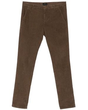 Dondup Corduroy Slim-Fit Trousers - Grey
