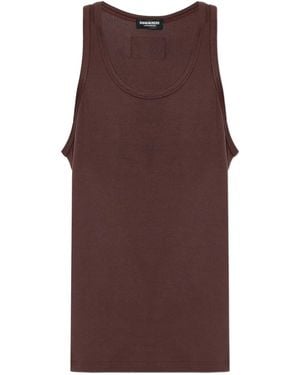 DSquared² Logo-patch Vest - パープル