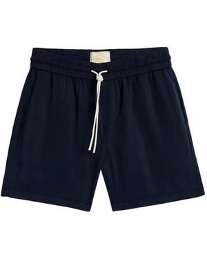 Portuguese Flannel Dogtown Drawstring Shorts - Blue