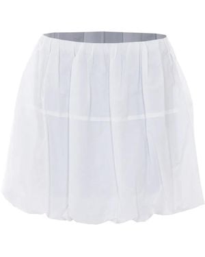 ELEH Falda Corta Con Volantes - Blanco