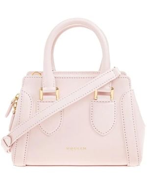 McQueen Mini Leather Tote Bag - Pink