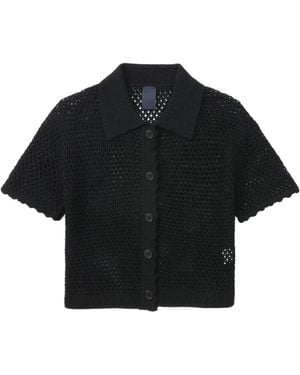 Juun.J Open-knit cardigan - Negro