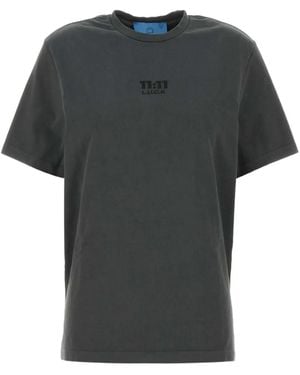 11 11 L.U.C.K. T-Shirt Con Logo - Grigio