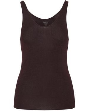 Frankie Shop Textured Vest Top - Brown