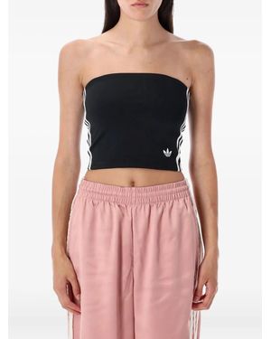 adidas Three-Stripe Bandeau Top - Black