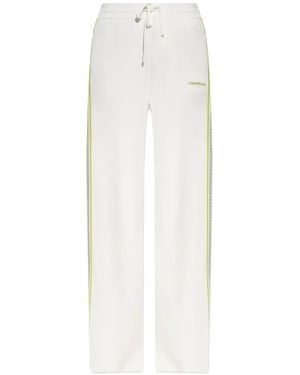 CASABLANCA Drawstring-Fastening Track Trousers - White