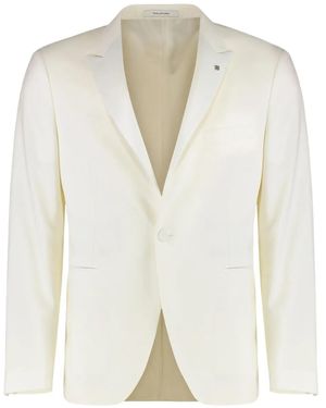 Tagliatore Single-Breasted Blazer - White
