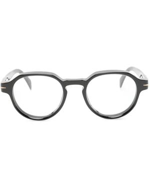David Beckham Db7153 Round-Frame Glasses - Black