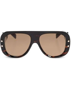 Balmain Tortoiseshell-Pattern Sunglasses - Natural