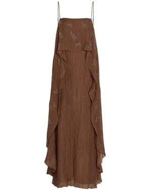 STAUD Valencia Maxi Drress - Brown