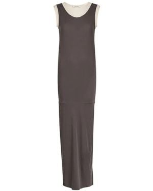 Voranida Panel Sleeveless Maxi Dress - Gray