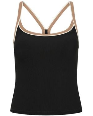 The Upside Top Sin Mangas Rhythm Caleb - Negro
