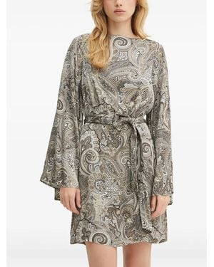 Marciano Loredana Minikleid mit Paisley-Print - Grau