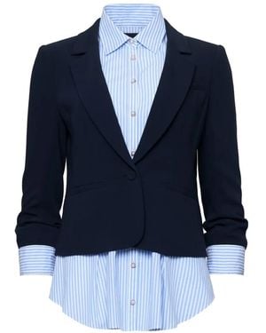 Cinq À Sept Aron Gelaagde Blazer - Blauw