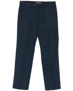 Department 5 Warren Logo-Patch Trousers - Blue