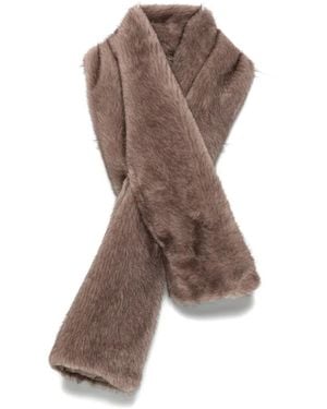 Bully Faux-Fur Scarf - Brown