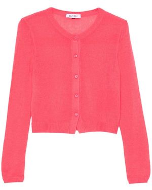 ELY ELY Cardigan Mit Rundem Ausschnitt - Pink