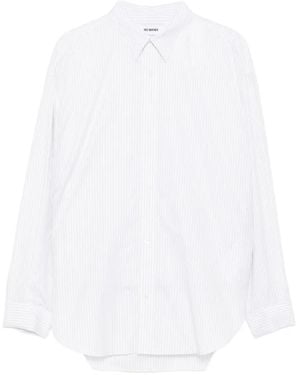 Hed Mayner Chemise À Fines Rayures - White