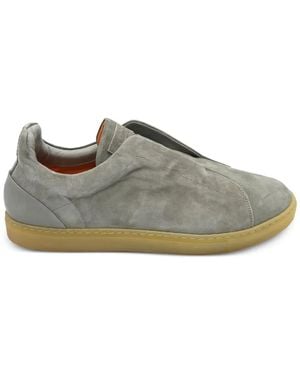 Andrea Ventura Firenze Slip-On Suede Trainers - Grey