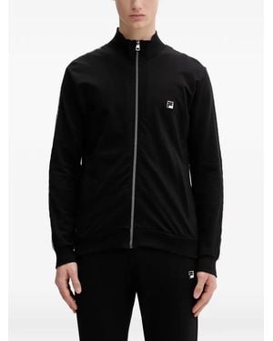 Fila Logo-Patch Zip-Up Tracksuit - Black