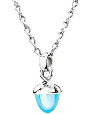 Tamara Comolli 18Kt Bouquet Weißgoldhalskette Mit Topas - Blau