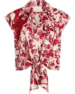 Cinq À Sept Blusa Smanicata - Rosso