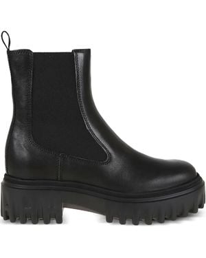 Hogan Sophisticated Ankle Boots With Sole - Black