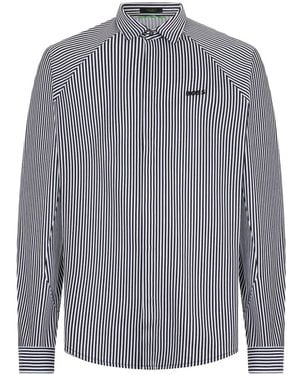 BOSS Long-Sleeved Striped Shirt - Grey
