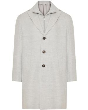 Eleventy Layered Coat - Grey