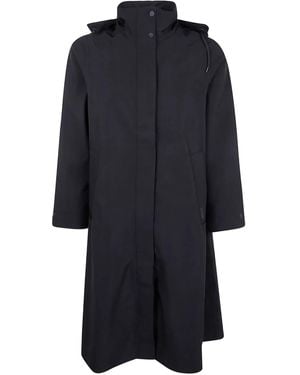 Rains Suva Vision Softshell A-Line Hooded Raincoat - Blue