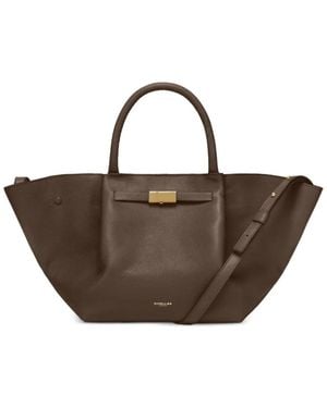 DeMellier Bolso Shopper New York Mediano De Piel Granulada - Marrón