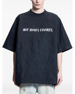 Vetements Slogan Cotton T-Shirt - Blue