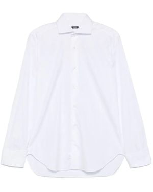 Barba Napoli Long-Sleeve Cotton Shirt - White