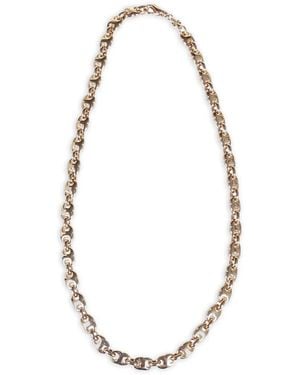 Tory Burch Gemini Link Delicate Necklace - Metallic