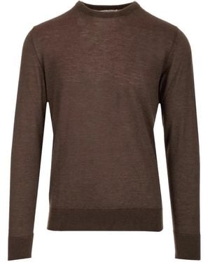 Al Duca d'Aosta Crew-Neck Knitted Jumper - Brown