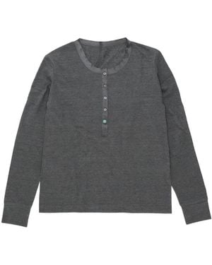 Fortela Coralie Silk-Edged T-Shirt - Grey