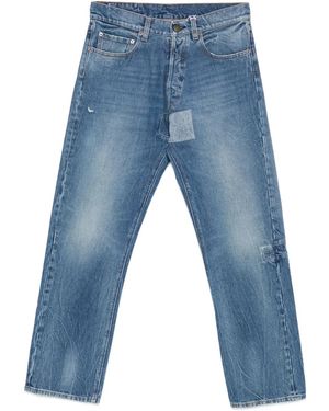 Maison Margiela Whiskering-Effect Jeans - Blue