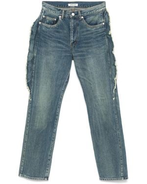 Undercover Vaqueros con detalle deshilachado - Azul