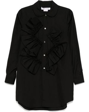 Comme des Garçons Ruffle Shirt - Black