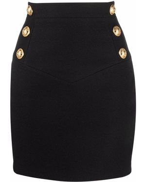 Balmain ハイウエスト スカート - ブラック